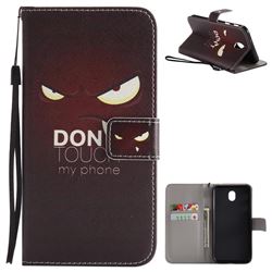 Angry Eyes PU Leather Wallet Case for Samsung Galaxy J7 2017 J730 Eurasian
