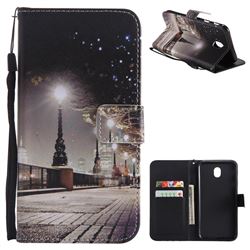 City Night View PU Leather Wallet Case for Samsung Galaxy J7 2017 J730 Eurasian