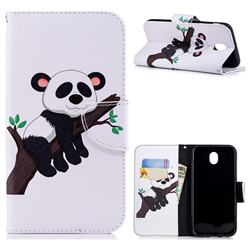 Tree Panda Leather Wallet Case for Samsung Galaxy J7 2017 J730 Eurasian