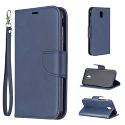 Classic Sheepskin PU Leather Phone Wallet Case for Samsung Galaxy J7 2017 J730 Eurasian - Blue