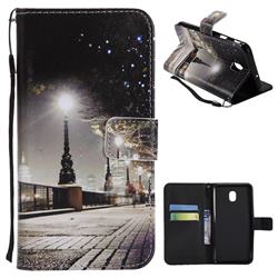 City Night View PU Leather Wallet Case for Samsung Galaxy J7 (2018)