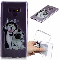 Selfie Dog Clear Varnish Soft Phone Back Cover for Samsung Galaxy J7 Duo
