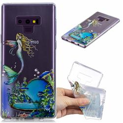 Mermaid Clear Varnish Soft Phone Back Cover for Samsung Galaxy J7 Duo