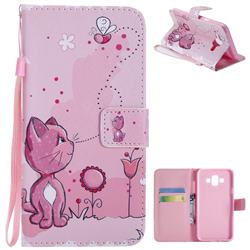 Cats and Bees PU Leather Wallet Case for Samsung Galaxy J7 Duo