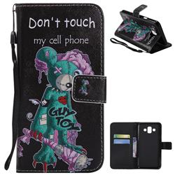 One Eye Mice PU Leather Wallet Case for Samsung Galaxy J7 Duo