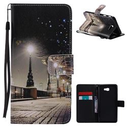 City Night View PU Leather Wallet Case for Samsung Galaxy J7 Prime G610