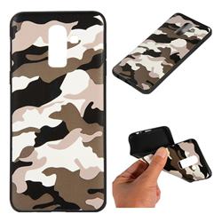 Camouflage Soft TPU Back Cover for Samsung Galaxy J8 - Black White