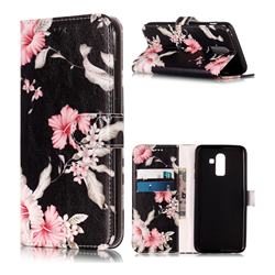 Azalea Flower PU Leather Wallet Case for Samsung Galaxy J8