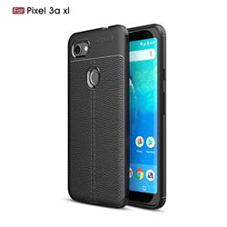Luxury Auto Focus Litchi Texture Silicone TPU Back Cover for Google Pixel 3A XL - Black