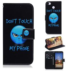 Not Touch My Phone PU Leather Wallet Case for Google Pixel 3A XL