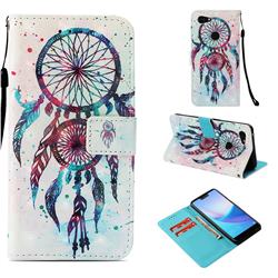 ColorDrops Wind Chimes 3D Painted Leather Wallet Case for Google Pixel 3 XL