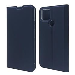 Ultra Slim Card Magnetic Automatic Suction Leather Wallet Case for Google Pixel 4a 5G - Royal Blue