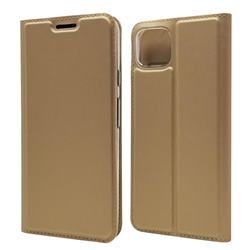Ultra Slim Card Magnetic Automatic Suction Leather Wallet Case for Google Pixel 4 XL - Champagne