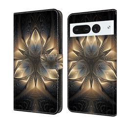Resplendent Mandala Crystal PU Leather Protective Wallet Case Cover for Google Pixel 7 Pro