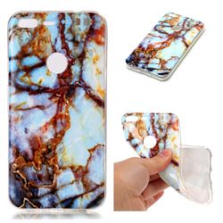 Blue Gold Soft TPU Marble Pattern Case for Google Pixel XL 5.5 inch