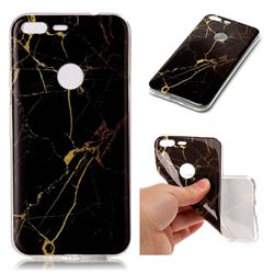 Black Gold Soft TPU Marble Pattern Case for Google Pixel XL 5.5 inch