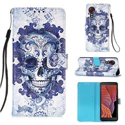 Cloud Kito 3D Painted Leather Wallet Case for Samsung Galaxy Xcover 5