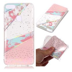Matching Color Marble Pattern Bright Color Laser Soft TPU Case for HTC Desire 12+ Plus (6.0 inch)
