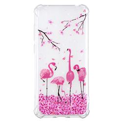 Cherry Flamingo Anti-fall Clear Varnish Soft TPU Back Cover for Huawei Enjoy 9
