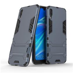 Armor Premium Tactical Grip Kickstand Shockproof Dual Layer Rugged Hard Cover for Huawei Enjoy 9 - Navy