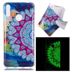 Colorful Sun Flower Noctilucent Soft TPU Back Cover for Huawei Enjoy 9