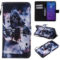 Skull Magician PU Leather Wallet Case for Huawei Enjoy 9