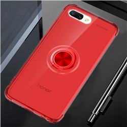 Anti-fall Invisible Press Bounce Ring Holder Phone Cover for Huawei Honor 10 - Noble Red
