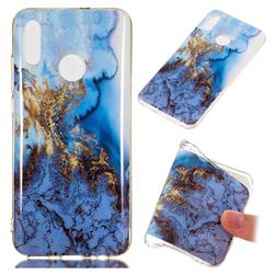 Sea Blue Soft TPU Marble Pattern Case for Huawei Honor 10 Lite