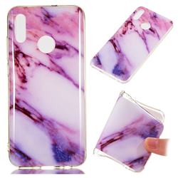 Purple Soft TPU Marble Pattern Case for Huawei Honor 10 Lite