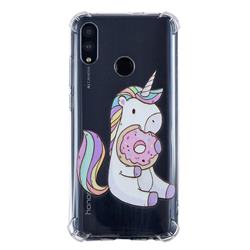 Donut Unicorn Anti-fall Clear Varnish Soft TPU Back Cover for Huawei Honor 10 Lite