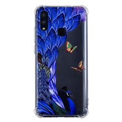 Peacock Butterfly Anti-fall Clear Varnish Soft TPU Back Cover for Huawei Honor 10 Lite