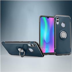 Armor Anti Drop Carbon PC + Silicon Invisible Ring Holder Phone Case for Huawei Honor 10 Lite - Navy