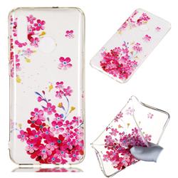 Plum Blossom Bloom Super Clear Soft TPU Back Cover for Huawei Honor 10 Lite