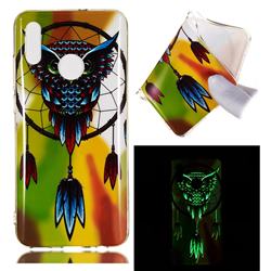 Owl Wind Chimes Noctilucent Soft TPU Back Cover for Huawei Honor 10 Lite