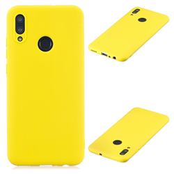 Candy Soft Silicone Protective Phone Case for Huawei Honor 10 Lite - Yellow