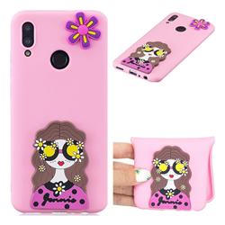 Violet Girl Soft 3D Silicone Case for Huawei Honor 10 Lite