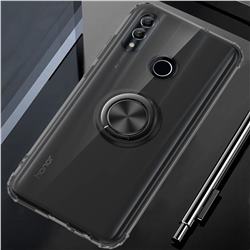 Anti-fall Invisible Press Bounce Ring Holder Phone Cover for Huawei Honor 10 Lite - Elegant Black