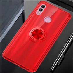 Anti-fall Invisible Press Bounce Ring Holder Phone Cover for Huawei Honor 10 Lite - Noble Red