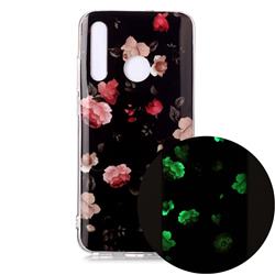 Rose Flower Noctilucent Soft TPU Back Cover for Huawei Honor 10 Lite