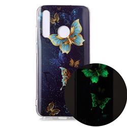 Golden Butterflies Noctilucent Soft TPU Back Cover for Huawei Honor 10 Lite