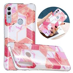 Cherry Glitter Painted Marble Electroplating Protective Case for Huawei Honor 10 Lite