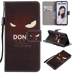 Angry Eyes PU Leather Wallet Case for Huawei Honor 10 Lite