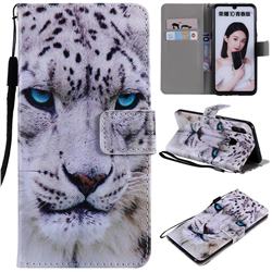 White Leopard PU Leather Wallet Case for Huawei Honor 10 Lite