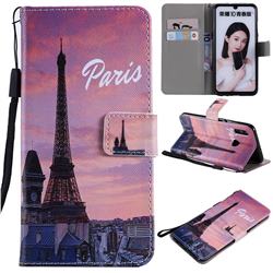 Paris Eiffel Tower PU Leather Wallet Case for Huawei Honor 10 Lite
