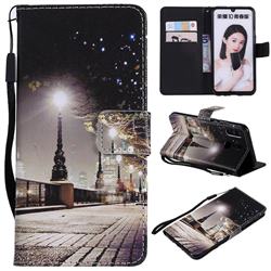 City Night View PU Leather Wallet Case for Huawei Honor 10 Lite
