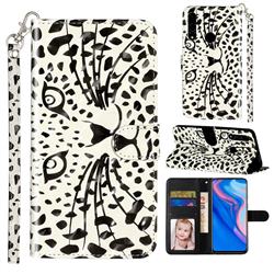Leopard Panther 3D Leather Phone Holster Wallet Case for Huawei Honor 10 Lite