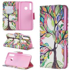 The Tree of Life Leather Wallet Case for Huawei Honor 10i
