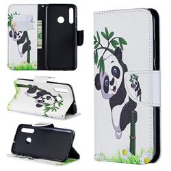 Bamboo Panda Leather Wallet Case for Huawei Honor 10i