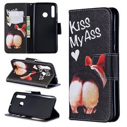 Lovely Pig Ass Leather Wallet Case for Huawei Honor 10i