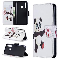 Football Panda Leather Wallet Case for Huawei Honor 10i